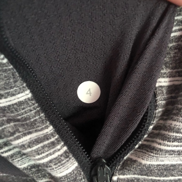 LULULEMON Zip Up Jacket Stride Grey White 4 - Picture 5 of 9